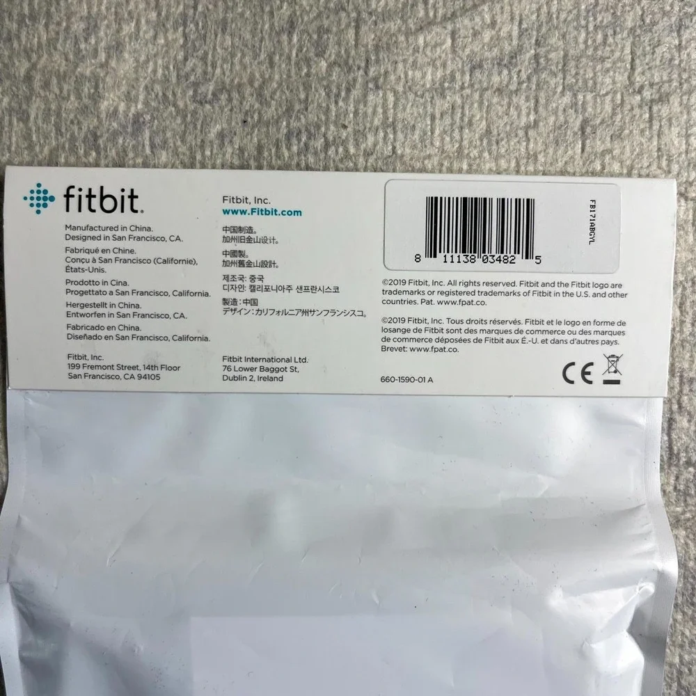 Fitbit Accessory‎ Band Silicone Gray for Inspire Inspire 2 Fitness Tracker